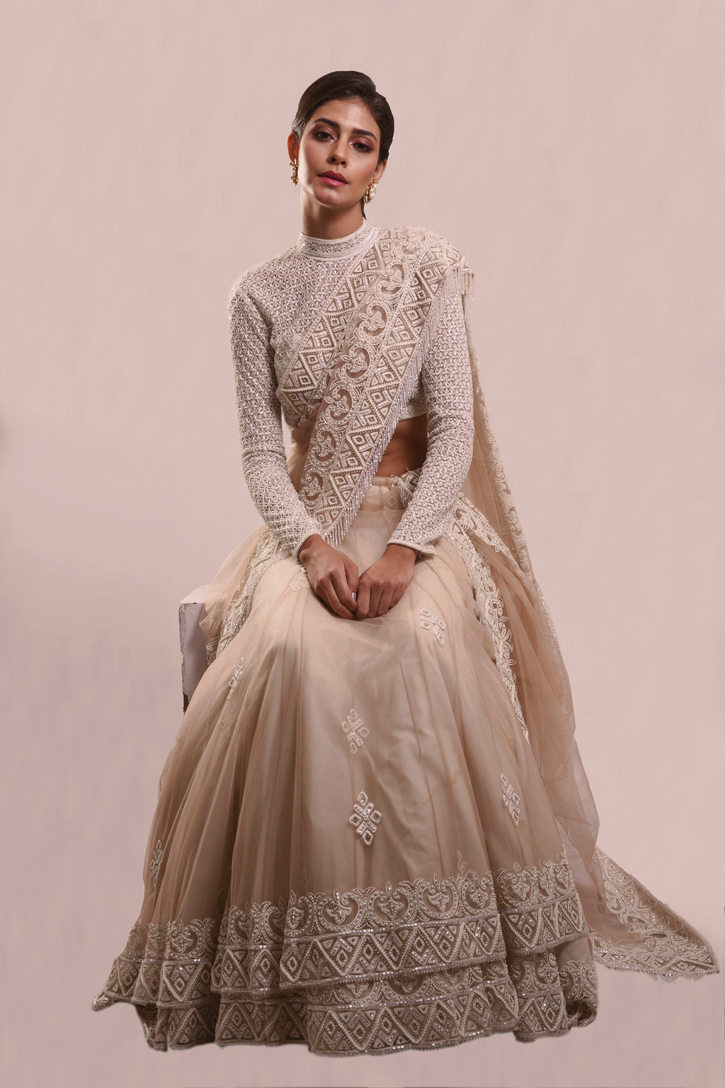 Unicorn Lehenga Saree – CHERIE D