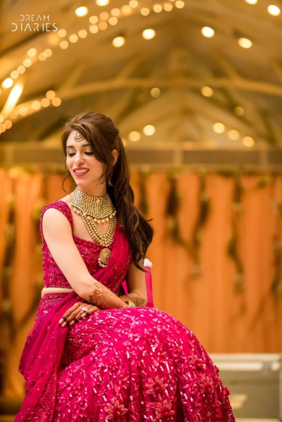 Maia Sethna Wears CHERIE D for her Wedding Sangeet