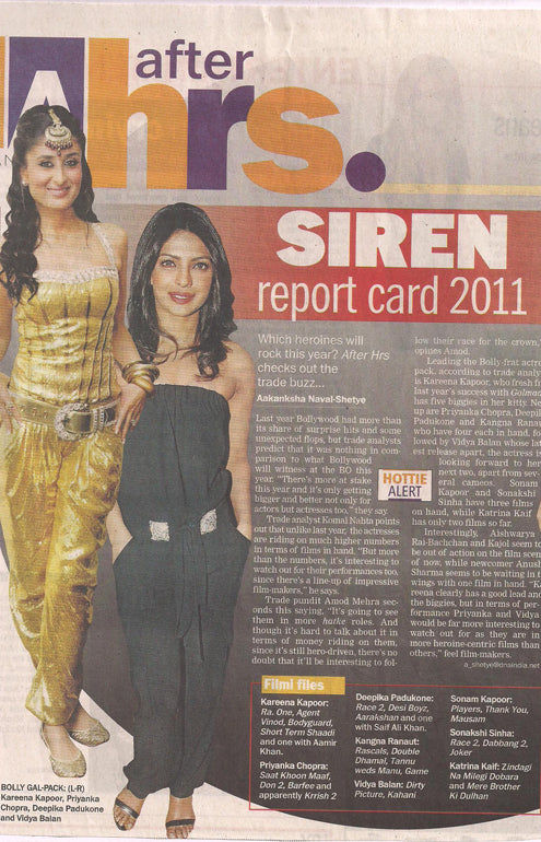 Priyanka Chopra in CHERIE D as spotted in DNA After Hrs