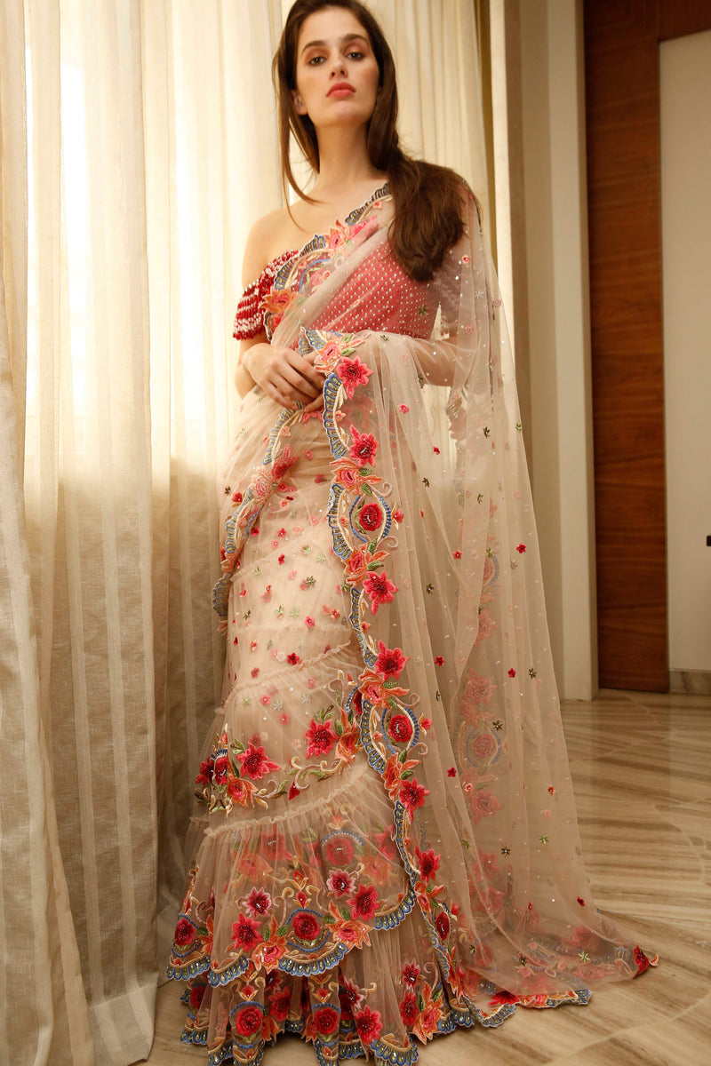 Shilpa Shetty:A Stunning Diva In Ethnic Floral-Printed Lehenga Saree
